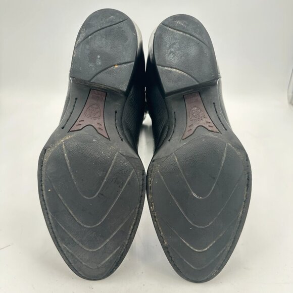 Ariat Heritage Men Size 9EE 34770 Black Leather Pull On Western Cowboy Boot - Picture 8 of 12